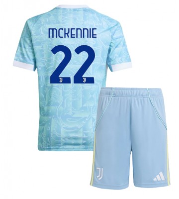 Juventus Weston McKennie #22 Udebanetrøje Børn 2025-26 Kortærmet (+ Korte bukser)